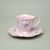 Cup 100 ml + saucer 14 cm, Adélka, decor Forget-me-not, Rose China Chodov