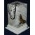 Clock Dali, grey marble 14 x 14 x 20,7 cm, Saxe, Clocks