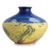 Van Gogh Wheatfield with Crows design sculptured porcelain mid size vase 26 cm, FRANZ Porcelain