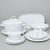 Jídelní souprava pro 6 osob + 3 náhradní talíře ZDARMA, Thun 1794, karlovarský porcelán, TOM bílý, nedekorovaný