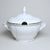 Soup tureen 2,5 l, Thun 1794 Carlsbad porcelain, BERNADOTTE platinum