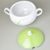 Lid for 2,7 l soup tureen, Thun 1794, karlovarský porcelán, OPÁL grass
