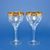 Wine Glasses 225 ml, Golden Stripe, 16,5 cm, set 2 pcs, Milan Mottl