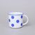 Hrnek Tina střední 240 ml, modré puntíky, Český porcelán a.s.