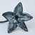 Flower with stem (anthracite blue) 62 cm, 1 pc., Pačinek GLASS