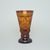 Egermann: Vase Yellow Stain (Amber), 19,5 cm, Crystal Vases Egermann