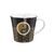 Coffee/tea mug 350 ml Yin Yang black 13,5 / 10,5 / 9,5 cm, fine bone china, Goebel