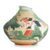 Landscape at Auvers sculptured porcelain mid size vase 29,5 cm (inspired by Paul Cézanne), FRANZ Porcelain