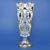 Vase footed Rhapsody 40,5 cm, gold decor, RoyalCrystal