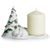 Polar bear candle holder h=13cm, Porcelain FRANZ