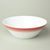 Salad bowl 24 cm, Thun 1794, karlovarský porcelán, TOM 29954a0 red stripes