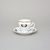 Espresso cup and saucer 75 ml / 11,5 cm, Thun 1794 Carlsbad porcelain, BERNADOTTE arms