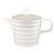 Coffee / Tea pot 1,2 l, No Limits 24943 Cream Lines, Seltmann Porcelain