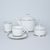 Tea set for 6 persons, Sabina, platinum rim, Leander 1907