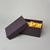 Gift Box brown with yellow satin inside, Small, 21 x 14,8 x 10 cm
