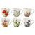 Set of 6 floral cups 500ml, Fine Bone China, Goebel