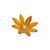 Crystal Orange Flower, Magnet, 4,5 x 1,5 cm, Crystal Gifts and Decoration PRECIOSA