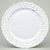 Dish round flat 31 cm (club plate), Thun 1794, karlovarský porcelán, Natálie green flowers