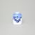 Salt shaker, Thun 1794 Carlsbad porcelain, BLUE CHERRY