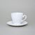 Cup 175 ml and saucer coffee, Opera white, Cesky porcelan a.s.