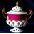 Sugar bowl 250 ml, Byzant 405 purpur, Rose China Chodov