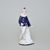 Pierrot 9 x 6 x 20 cm, Isis, Porcelain Figures Duchcov