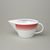 Sauce boat 400 ml, Thun 1794, karlovarský porcelán, TOM 29954a0 red stripes