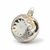 Christmas Tree Decoration Ball, 8 cm REFLECTOR (white), Czech Glass christmas decorations