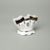 440: Napkin stand 8,5 cm, Sonata, cobalt + roses, Leander Loučky