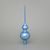 Christmas Tree Glass Tip 28 cm, Light Blue 165, Bohemian hand made Christmas decorations