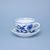 Cup and saucer B + B, 210 ml / 14 cm for coffee, Original Blue Onion Pattern