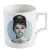 Mug Henkel 89 mm 250 ml, Audrey Hepburn with blue bubble, Meissen porcelain