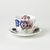 Pansies: Cup 420 ml + saucer 17 cm breakfast, Roy Kirkham fine bone china