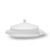 Butter dish, Thun 1794 Carlsbad porcelain, BERNADOTTE white