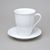 Verona bílá se spodní značkou: Hrnek (šálek vysoký) 320 ml + podšálek 15 cm, G. Benedikt 1882