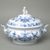 Mísa polévková oválná 3 l s figurkou na víku, cibulový vzor, Míšeňský porcelán