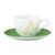 Liberty green grass: Cup coffee 260 ml + saucer 16,5 cm, Seltmann porcelain
