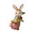 Figurka zajíčka s mrkvemi 7 / 8 / 11,5 cm, kamenina, Goebel