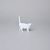 Cat Standing 7 x 2,3 x 8 cm, White, Royal Dux Bohemia