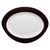 Platter oval 35 cm, Trio 23602 Dark Chocolate, Seltmann Porcelain