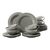 Beat pearl grey: Tea set 18 pcs., porcelain Seltmann