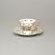 Cup 90 ml espresso footed + saucer 12 cm, The Three Graces, QueensCrown porcelain