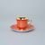 Šálek 80 ml a podšálek mokka Windsor, Oranžová, Leander 1907 Loučky