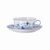 Cup 130 ml tea plus saucer 135 mm, FORM 1382 Blaublüten, Arzberg porcelain