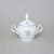 Sugar bowl 0,22 l, Thun 1794 Carlsbad porcelain, BERNADOTTE flowers with gold