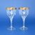 Wine Glasses 200 ml, set 2 pcs., Golden Stripe, 15,7 cm, Milan Mottl