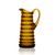 Křišťálový džbán 1200 ml, Amber - Polka Dot, Sklárna Květná 1794