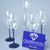 Set Vital - Blue Onion 4+1, 4 pcs. of wine glass 360 ml + carafe 1 l, with high-quality crystals