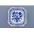 Salad dish square deep 18 cm, Original Blue Onion Pattern, QII