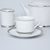 Cup 200 ml + sacuer 15 cm, Sabina, platinum rim, Leander 1907